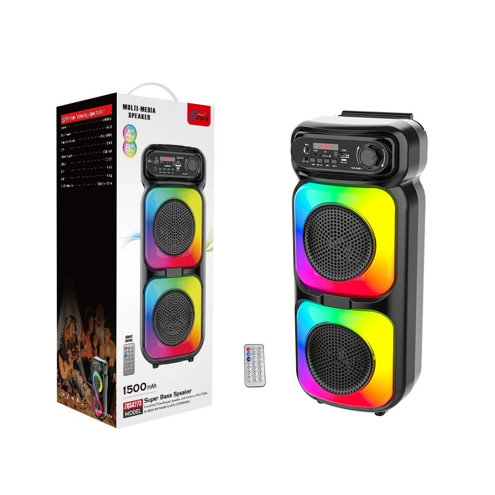 SING-E ZQS4273 Wireless Outdoor BT Speaker with Microphone, FM, TF