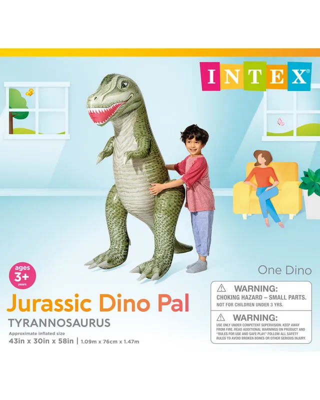 INTEX 48593 Inflatable Dinosaur Model Jurassic Dino Pals Tyrannosaurus  Sauropod Vertebra Model for Kids Toy