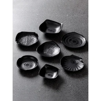 Commercial Creative Anti-Drop Melamine Tableware Plates Polished Plastic Irregular Snack Cold Dish Plates for Parties