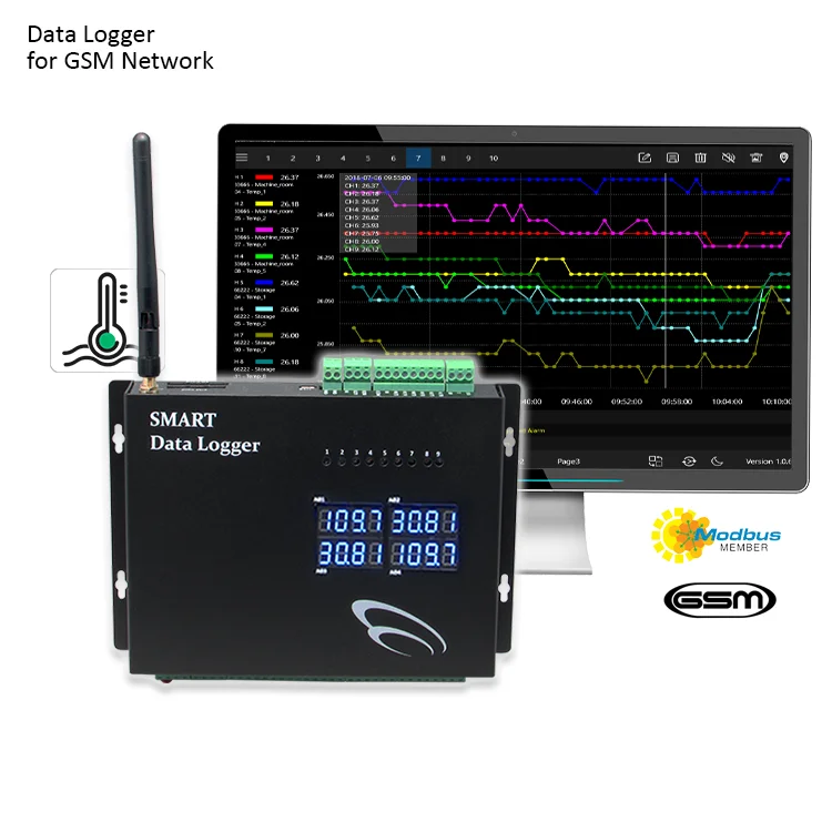 Modbus Energy Meter Data Logger For Electric Meter Remote Wireless