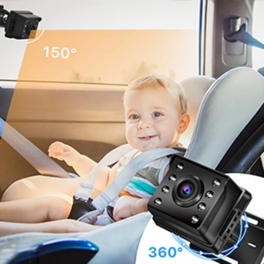 Factory 4.3inch Private Model HD 1080P Night Vision Wireless Mirror Baby Car Seat Mirror In-Car Video Baby Monitor Camera in Car