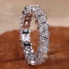anillo solitario radiante