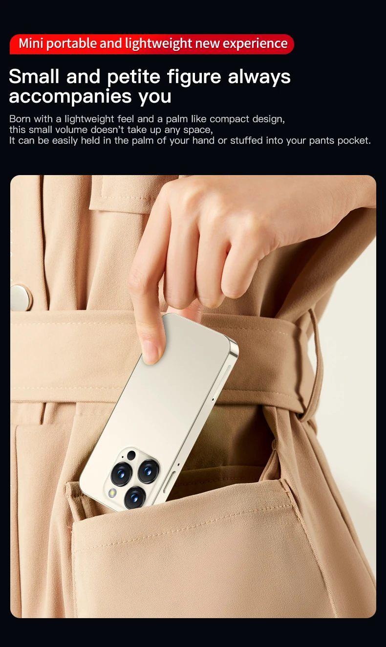 2025 XS19专业迷你手机3.88 “双sim卡3G + 32GB英语法语低价小尺寸美国4G法语西班牙语