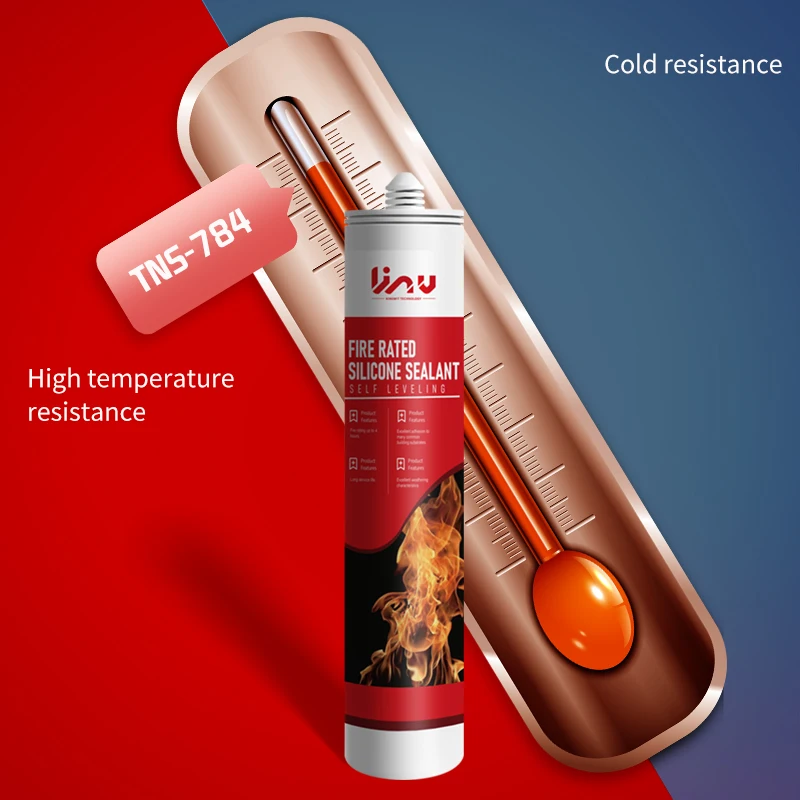 Factory Price 300ml Heat Resistant Fireproof Silicone Sealant Firestop for Fireplace