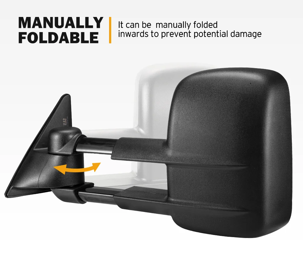 San Hima Car Extendable Towing Mirrors For Toyota Land Cruiser 100