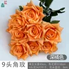 9-headed rose XH deep orange