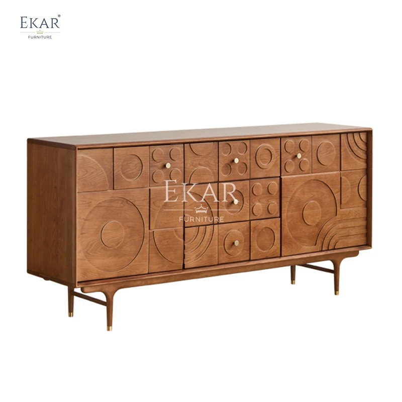 New design modern living room storage wooden chest of drawers