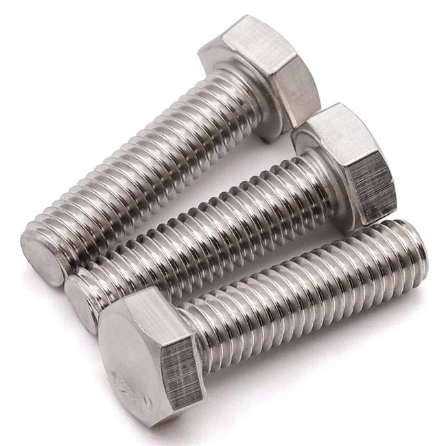 High Quality Oem Hex Bolts and Nuts Manufacturers M6 M8 M20 Stainless Steel 304 Hex Bolts