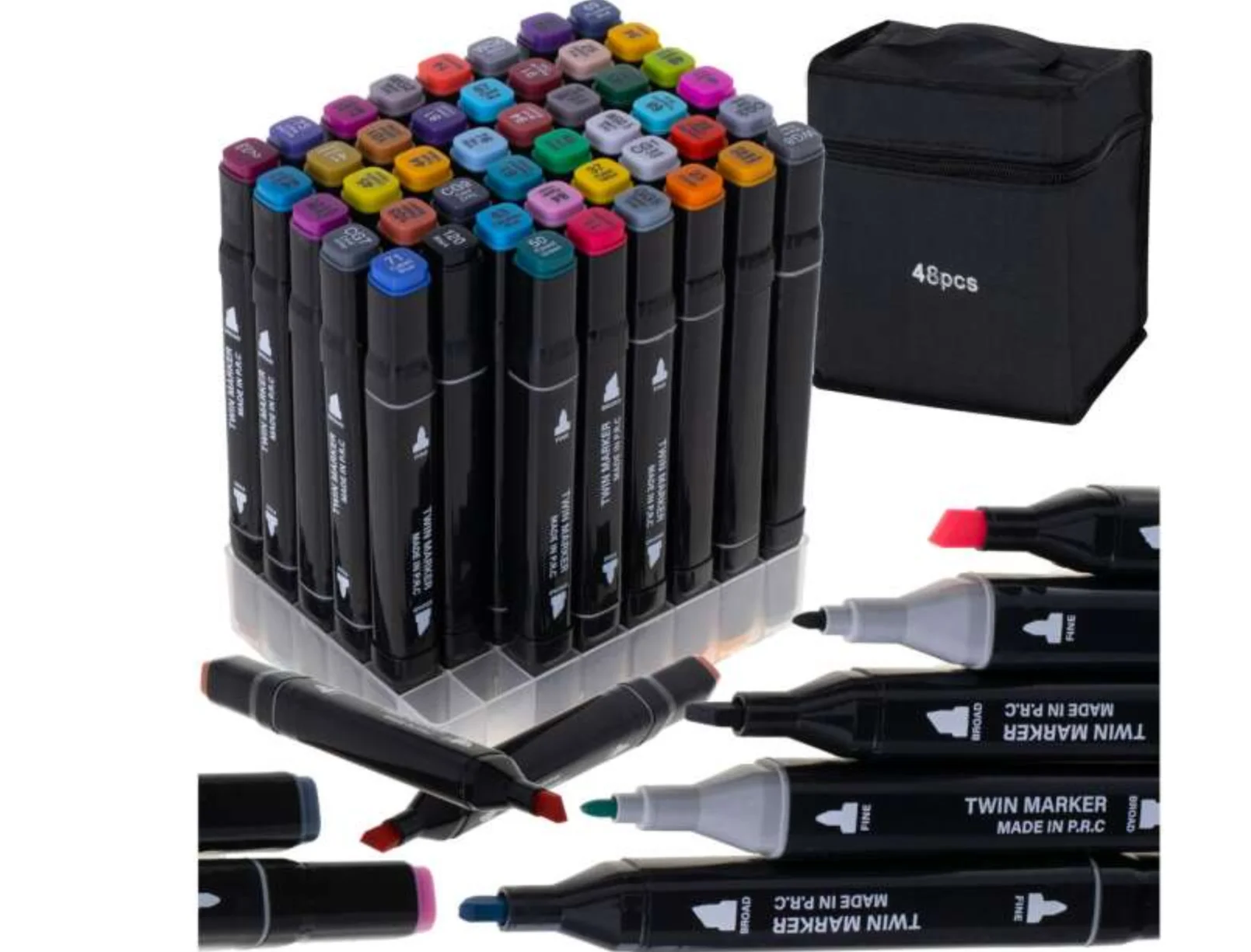 Набор маркеров для рисования 24 48 60 80 168 262 цветов на спиртовой основе