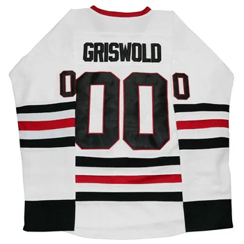 Wholesale Custom Jersey X-Mas Christmas Vacation Movie #00 Clark Griswold Stitched Men's Blackhawks Hockey Jerseys
