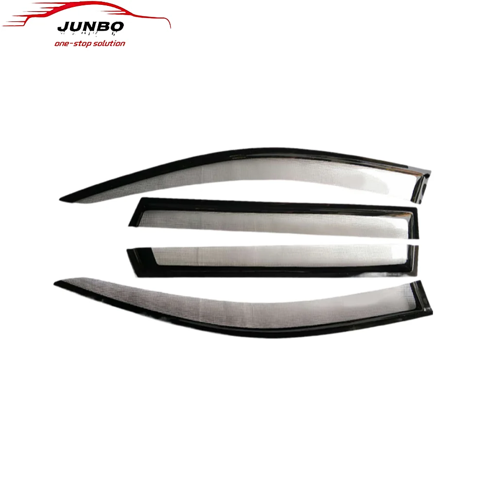 RICH Gloss Black Wind Deflectors For Toyota Hilux LN85 LN100 Cab (1989-1997) – 4pc Set