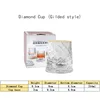 Transparent Diamond stress-relieving Cup with Gold plating