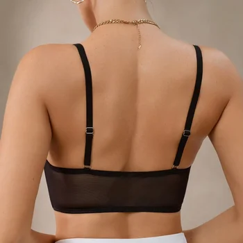 Comfortable sexy lingerie for women Lace transparent Push up Bra for Women Front Buckle Breathable Women's Underwear