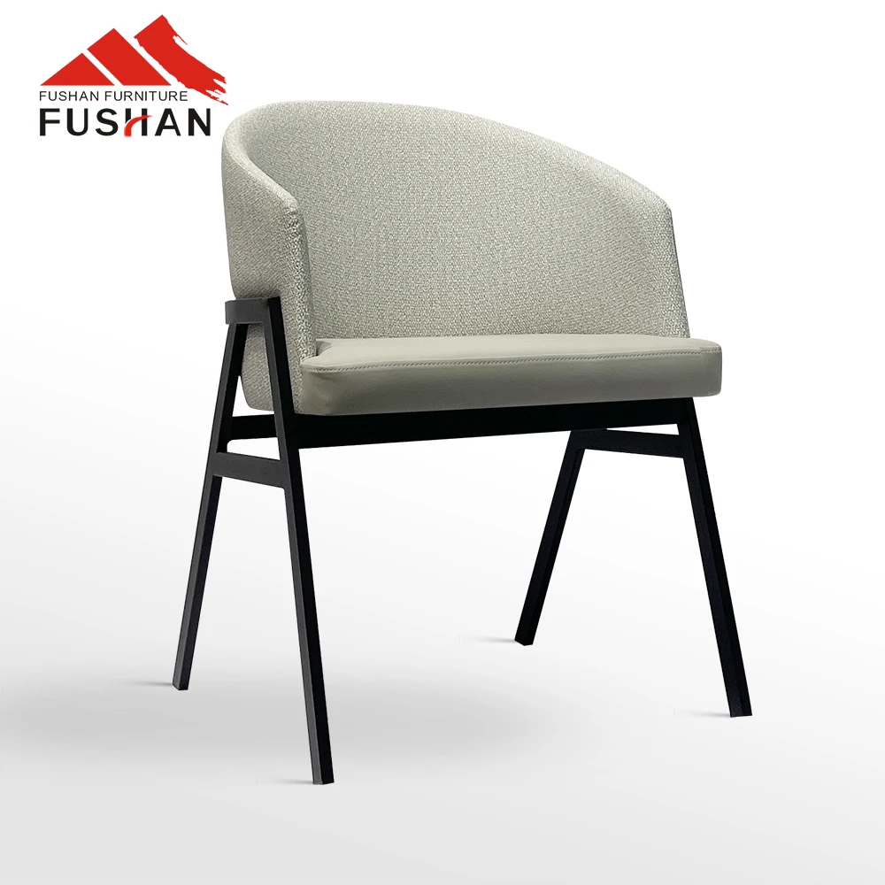 Hot Sale Available Colors Pu Leather Restaurant Furniture New Design Metal Legs Modern Restaurant Chair