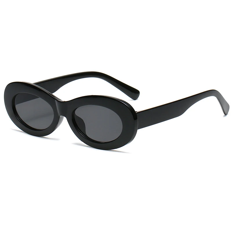 ADE WU XA5222 Competitive Price Vintage Oval Sunglasses Women Candy Color Retro Shades Small Frame Round Champagne Sun Glasses