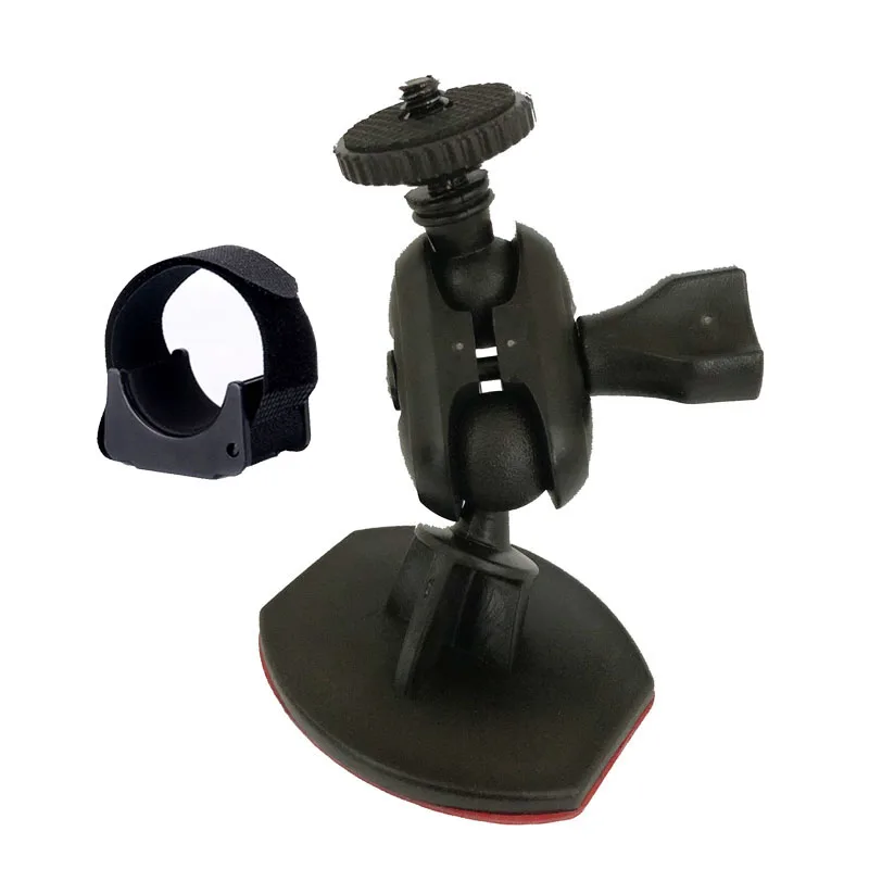 Szsmilin 360 Degree Adjustable Adhesive Helmet Hat Holder for Flashlight Scopes & Accessories