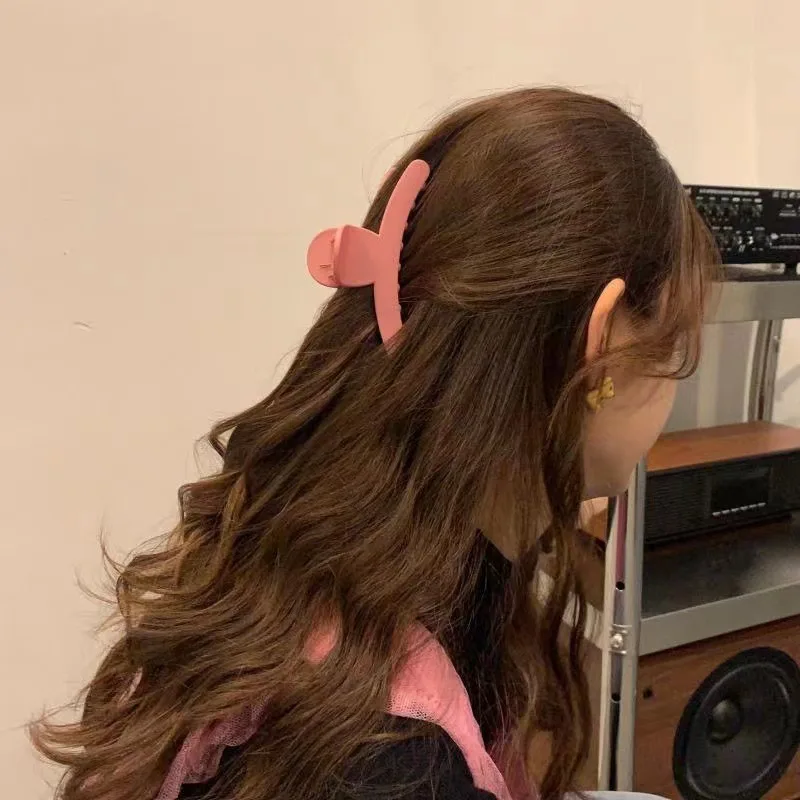 Новое поступление заколка для волос женщин простая Мода корейский большой зажим