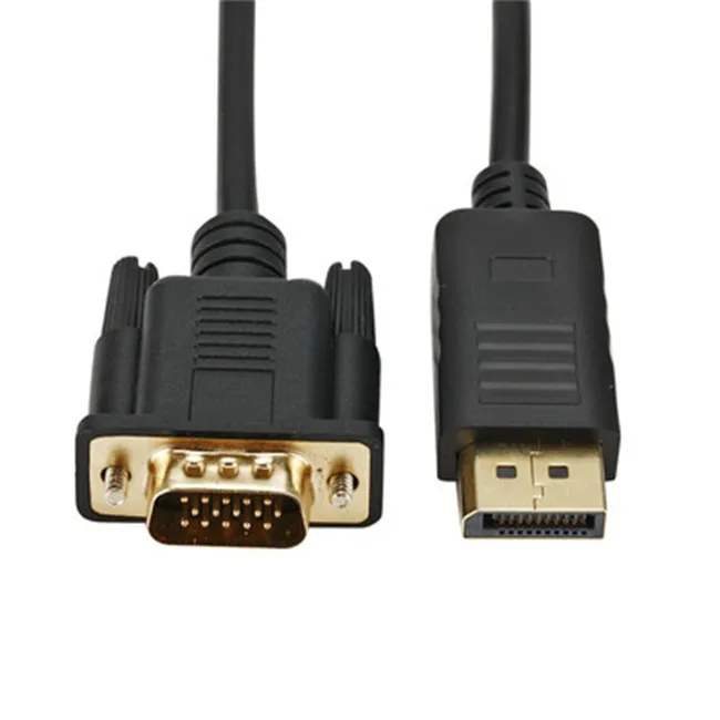 Кабель адаптера DP-VGA, кабель vga с большим displayport на 1,8 м, 1080P, кабель мультимедийного displayport высокой четкости