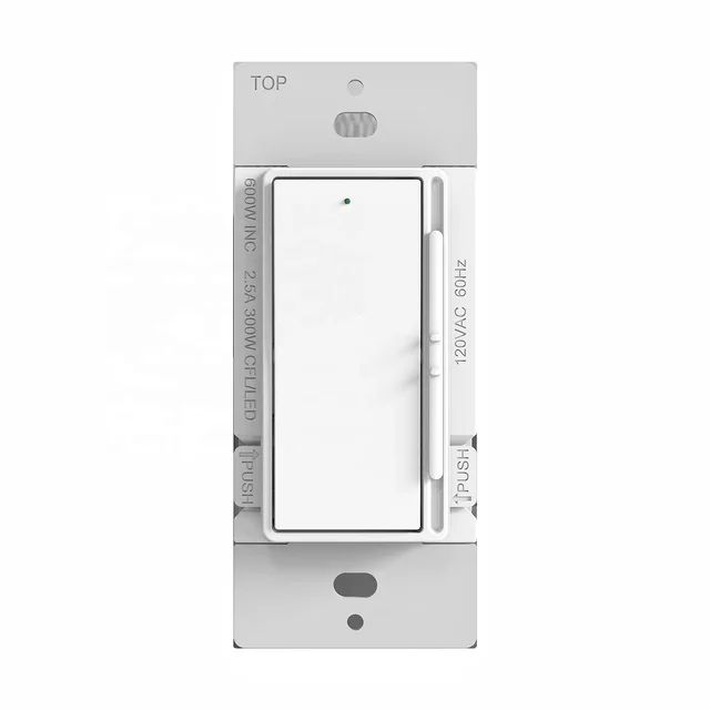 US Type  3-Way  Wall Sliding Dimmer Switch Decora Traditional Dimmer White