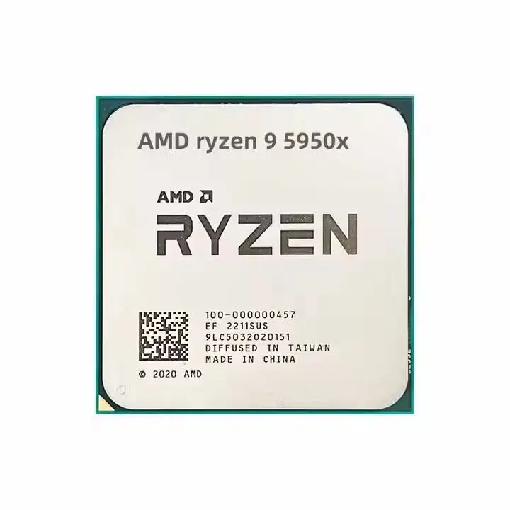 CPU AMD Ryzen 9 5950X AM4 AMD Ryzen 9 5950X Masaüstü İşlemci 16 Çekirdek 3.4 GHz Soket AM4