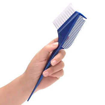 Custom Logo Blue Color Hair Edge Brush Double Sided Edge Control Hair Comb Brush