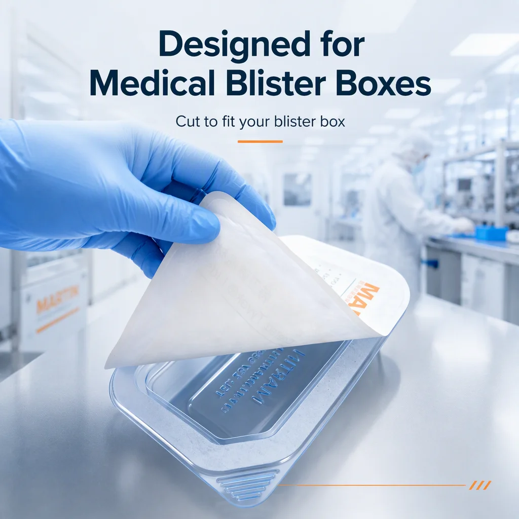 Medical Tyvek Lidstock ISO 13485 Certified Customizable Sizes Peelable Coating 4-Color Printing