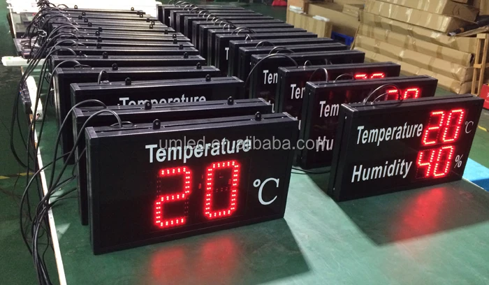 Digital LED Large Display Temperature Humidity Indicator, Model  Name/Number: UT-1802/3