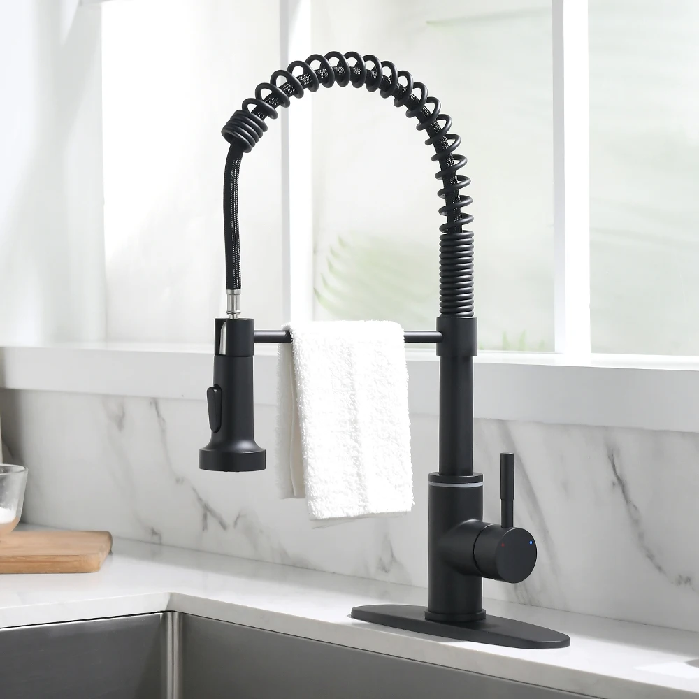 WANFAN-grifo de cocina táctil inteligente, con LED, mezclador de