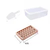 Pink*Medium--1-ball ice tray + ice box + ice shovel