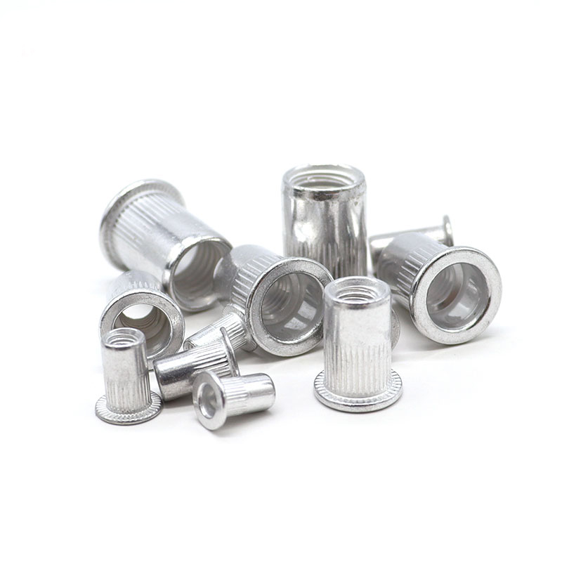100-Pack Aluminum Rivet Nut Insert Kit – 6-32 / 8-32 / 10-24 / 10-32 / 1/4-20 Threaded Fastening Hardware Set