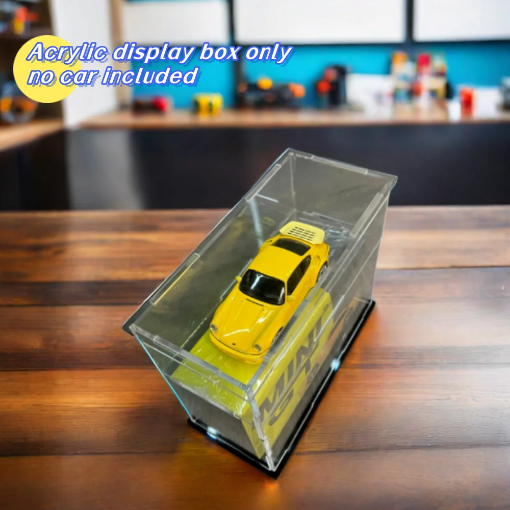 Acrylic 1/64 Model Cars Display Case Fit for Mini Size MiniGT Tomica Hotwheels Assembled Dust Proof Box Cabinet Toy Vehicles