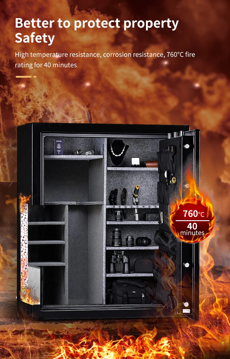CEQSAFE Direct Sale High Quality Personal Cheap Fireproof Gun Cabinet Safe Box supplier