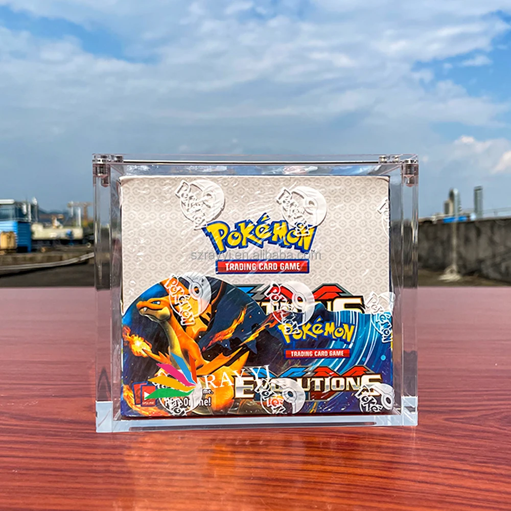 Etb Samples RAY YI Free Sample Elite Trainer Box Acryl Pokemon ETB Case With Magnet ...