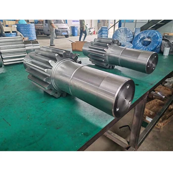 Manufacturer Custom large module herringbone pinion shaft forged steel big double helical gear shaft