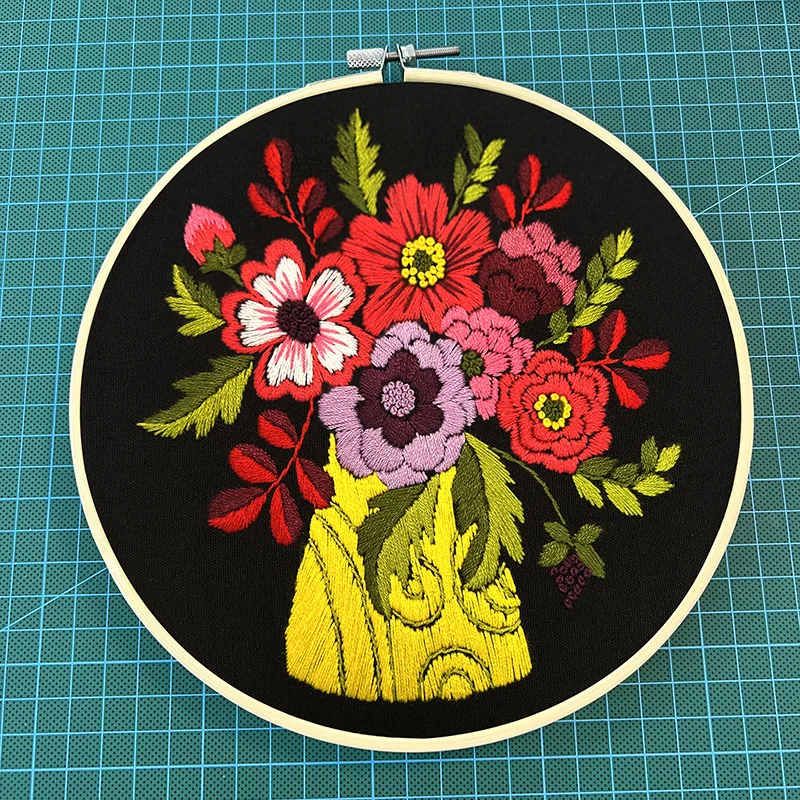 Лидер продаж, Модный Набор для вышивки ручной работы с цветами и растениями, Набор для вышивки крестиком