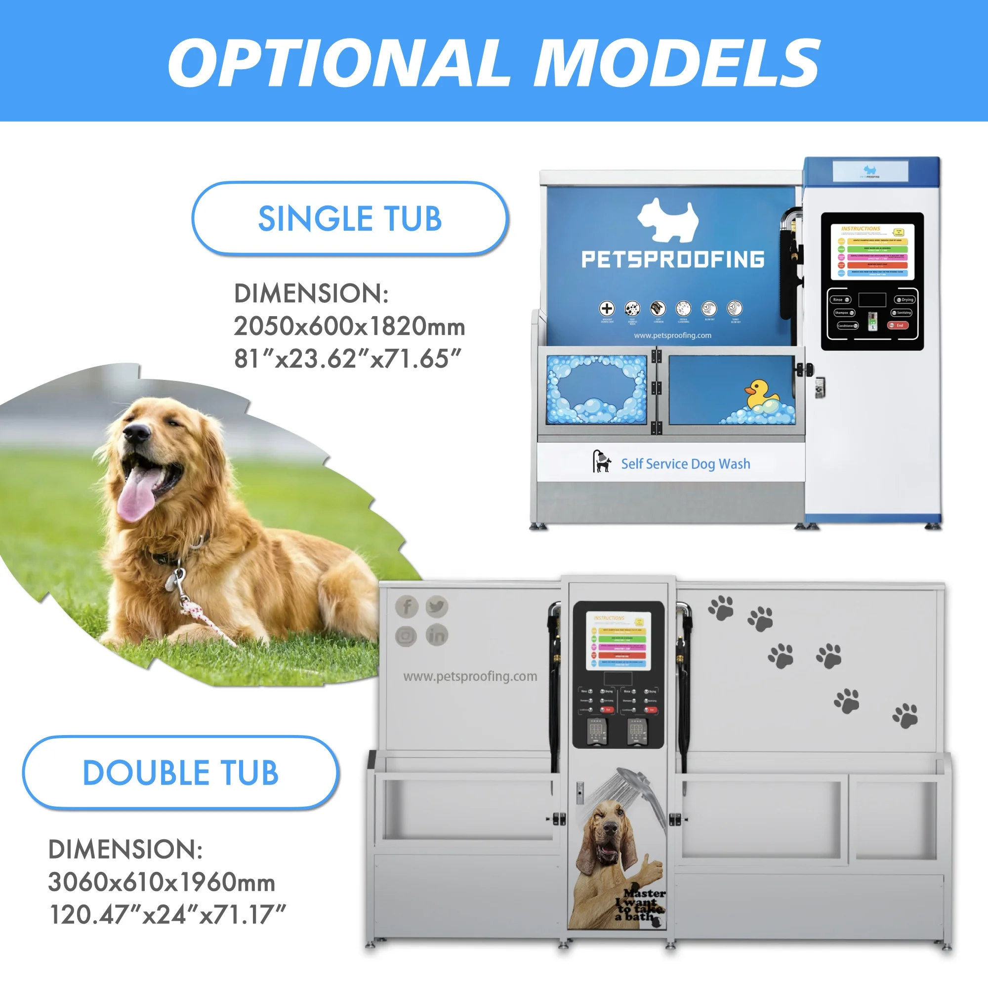 Portable Automatic Dog and Cat Washing Station Self-Service Vending Machine for Grooming Bathing Products for Small Animals