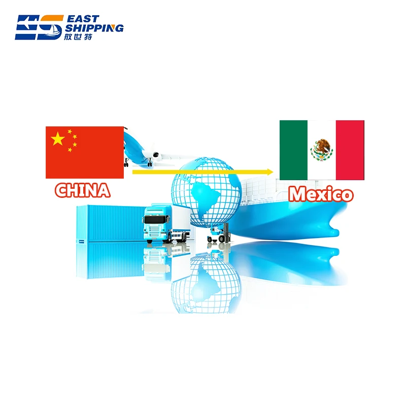 East Shipping Agent Freight Forwarder To Mexico Logistics Agent Express Services Air Sea Shipping Clothes China To Mexico