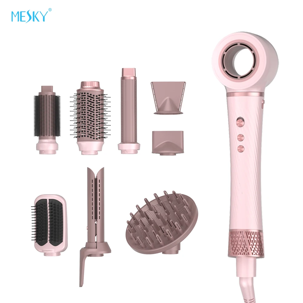 Professional Salon Hair Dryer 110,000 Rpm Brushless Motor 3 Speed/3 Heat Setting Hot air Brush