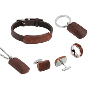 Tizti Mens Jewelry Factory China Wholesale Jewelry Set Men Ring Bracelet Fashion Cufflink Pendant Keychain