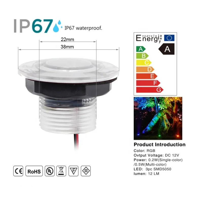 Dc 12v 0.25w Marine Led Courtesy Lights Economical Led Step Lights