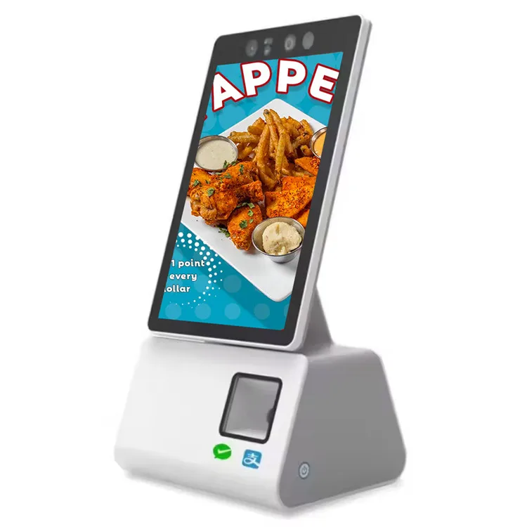 Touchscreen Android Checkin Terminal for Fast Food Restaurants