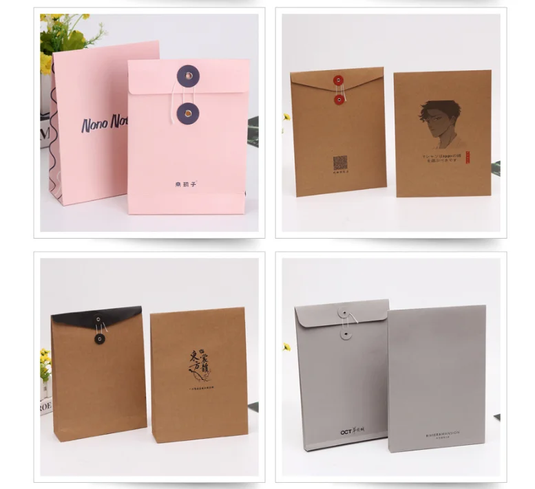 New Design Clothing Packing Envelope Type Paper Packaging Bag