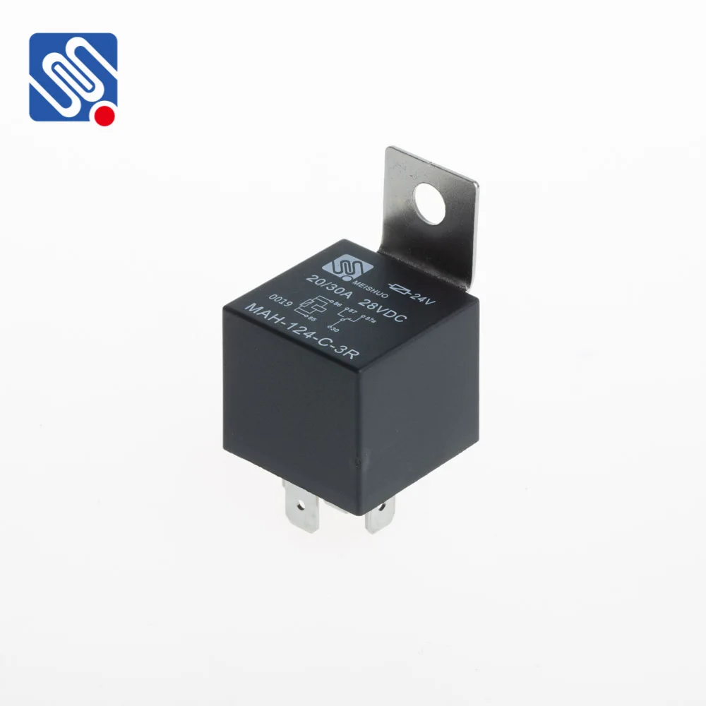 Meishuo MAH-124-C-3R с резистиром 12v 24v jd1914 rele auto relay 5 pins
