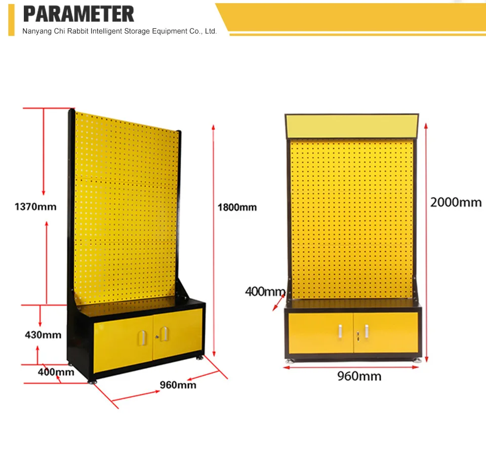 Durable Perforated Peg Board Tool Storage Pegboard Accessories Shelves