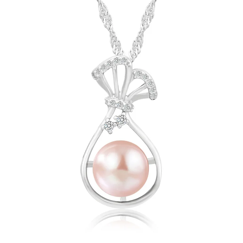 925 Sterling Silver Necklaces with Freshwater Pearls