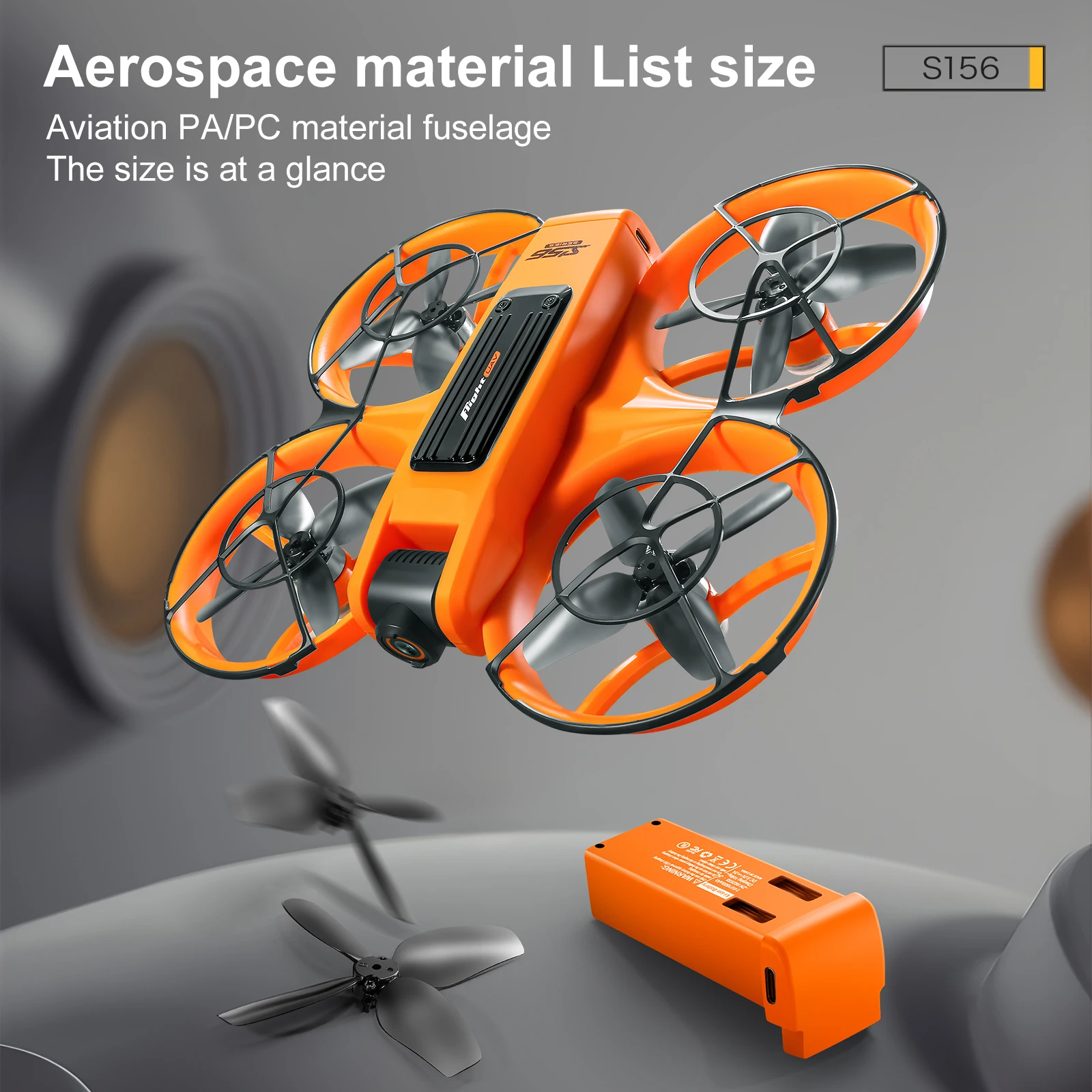 S156 Beginner Drone FPV HD Camera Brushless Motor Obstacle Avoidance Foldable Quadcopter with LED Screen Control