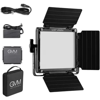 GVM 560AS Bi-Color LED Photographic Lighting Video Studio Light App Remote Digital Adjustable 560 LED Lamp Panel Kit