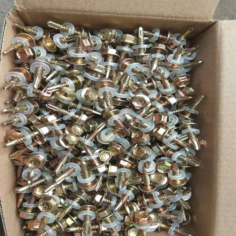 10 X 1/2 "Viti Autofilettanti A Testa Rondella Esagonale, Viti - Foto 12