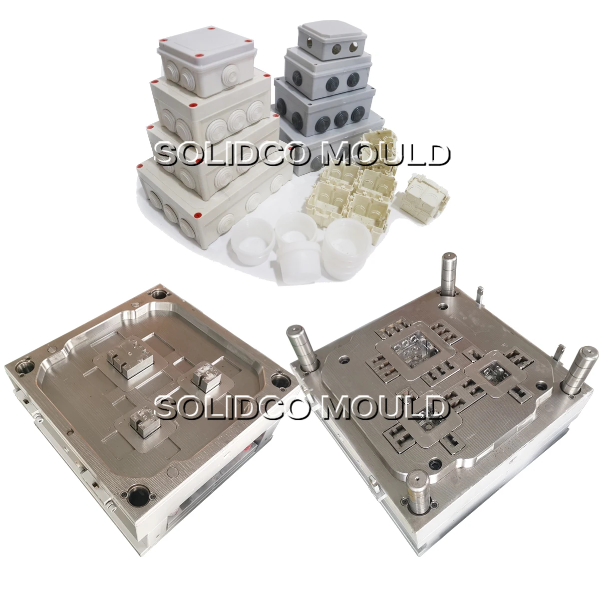 Multi Sizes Electric Junction Box with Lid Cover Mould