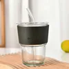 Transparent Cup + Dark Green Sleeve